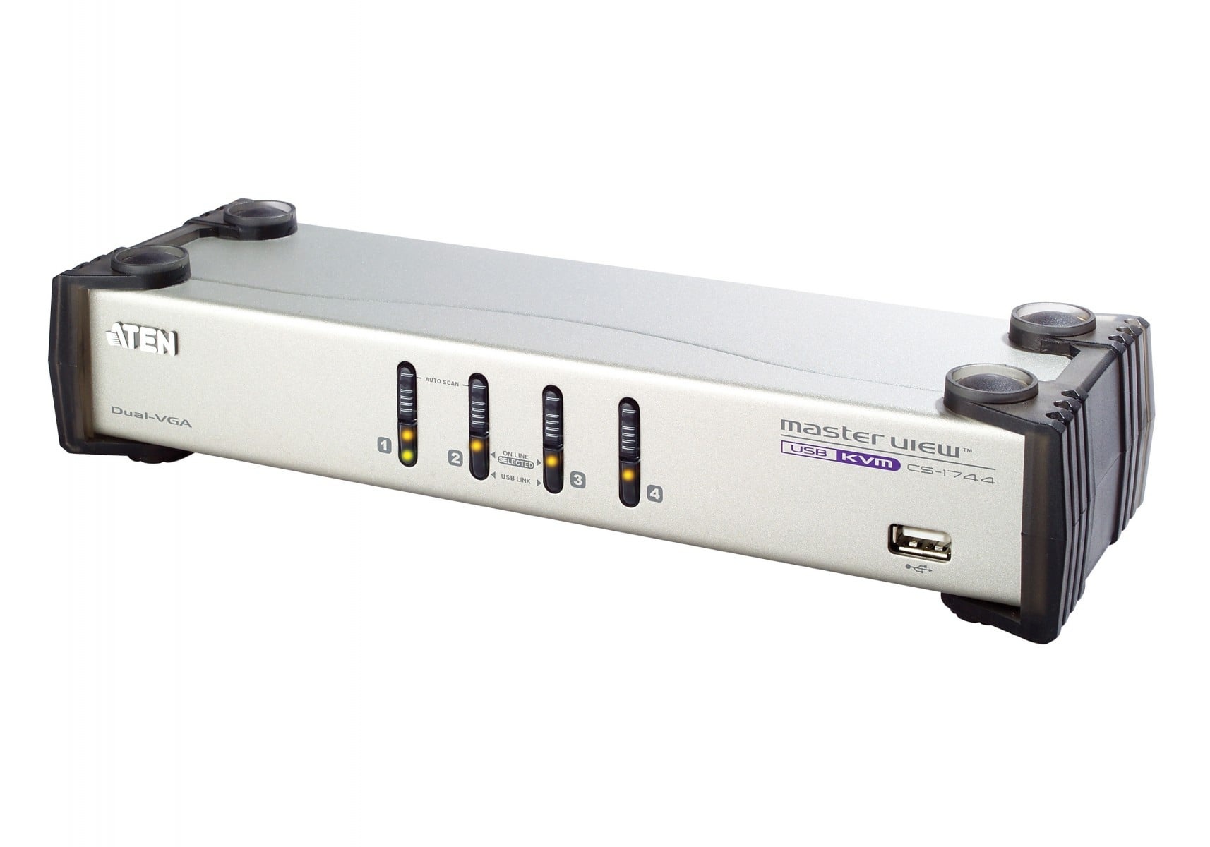 ATEN ATEN CS1744 switch per keyboard-video-mouse (kvm) Bianco - TASTIERE E CONTROLLER | TecnoCARE.net Sabaudia, Latina, Terracina, San Felice Circeo e Pontinia