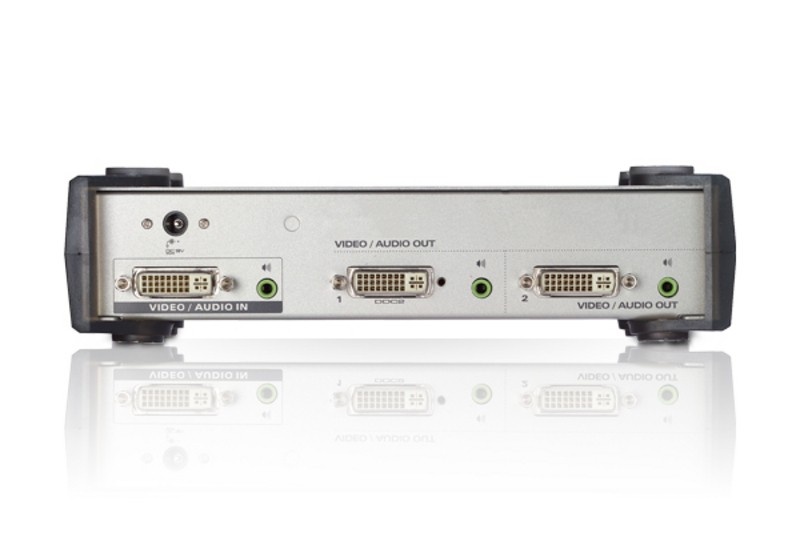 ATEN Splitter DVI/Audio 2-porte - DVI - 2x DVI-I - 1920 x 1200 Pixel - Nero - Argento - Metallo - Full HD - ELABORAZIONI E DISTRIBUZIONI DEL SEGNALE | TecnoCARE.net Sabaudia, Latina, Terracina, San Felice Circeo e Pontinia