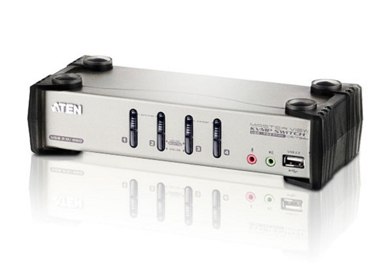 ATEN Aten CS1734B-AT-G 4P PS/2-USB VGA/Audio KVMP Switch W/OSD - TASTIERE E CONTROLLER | TecnoCARE.net Sabaudia, Latina, Terracina, San Felice Circeo e Pontinia