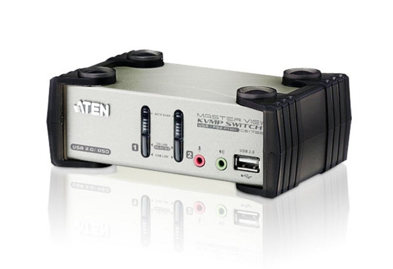 ATEN Aten CS1732B-AT-G 2P PS/2-USB VGA/Audio KVMP Switch W/OSD - TASTIERE E CONTROLLER | TecnoCARE.net Sabaudia, Latina, Terracina, San Felice Circeo e Pontinia