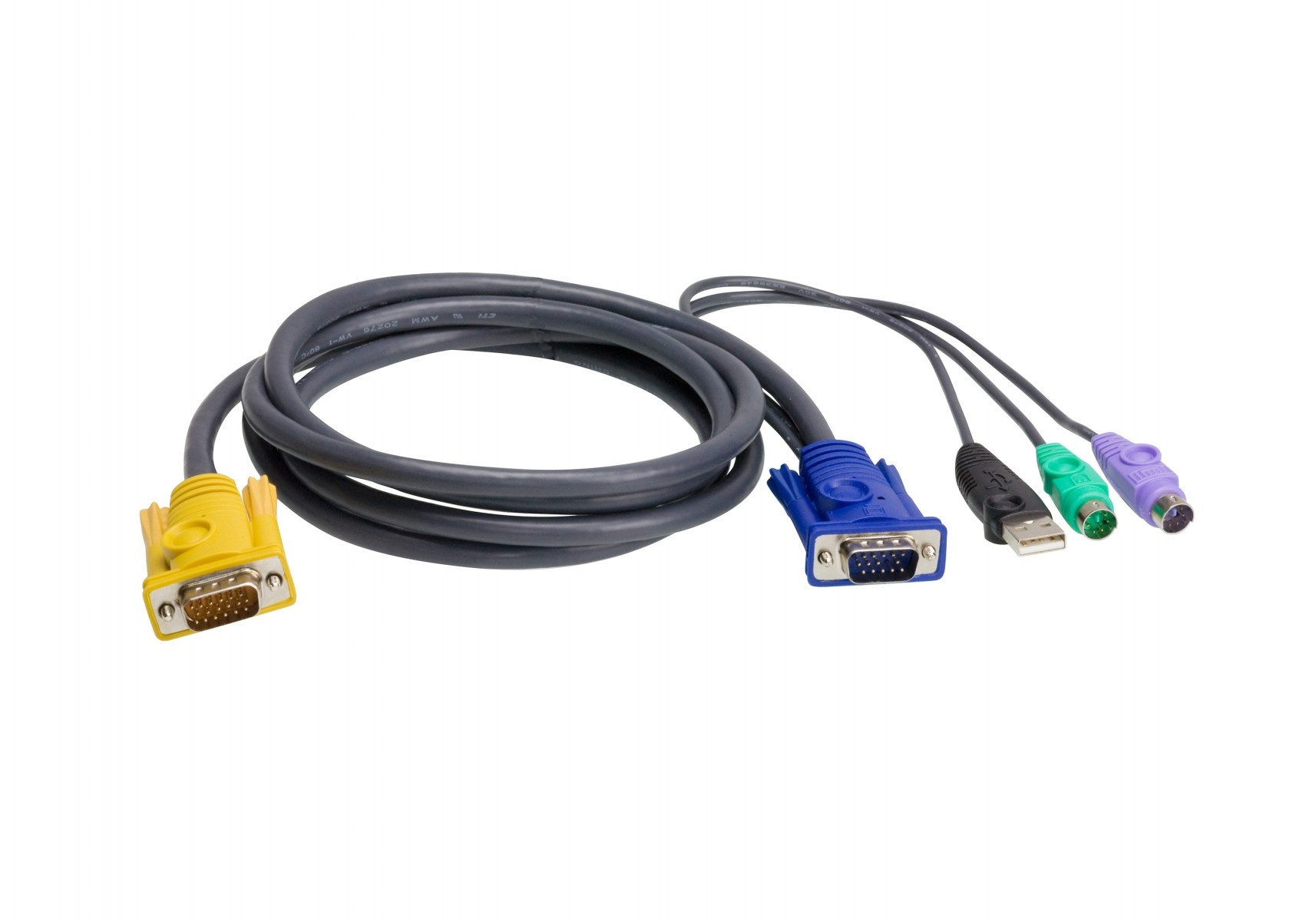 ATEN ATEN Cavo KVM PS/2-USB – 1,8 m - 1,8 m - PS/2 - PS/2 - VGA - Nero - HDB-15 - 2 x PS/2 - USB A - CAVI PER COMPUTER E PERIFERICHE | TecnoCARE.net Sabaudia, Latina, Terracina, San Felice Circeo e Pontinia