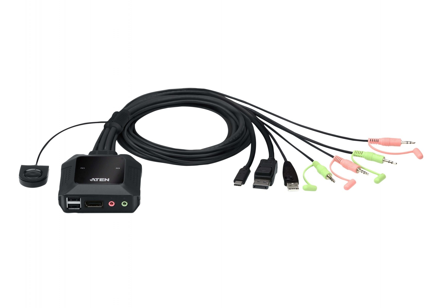 ATEN ATEN CS52DP switch per keyboard-video-mouse (kvm) Nero - TASTIERE E CONTROLLER | TecnoCARE.net Sabaudia, Latina, Terracina, San Felice Circeo e Pontinia