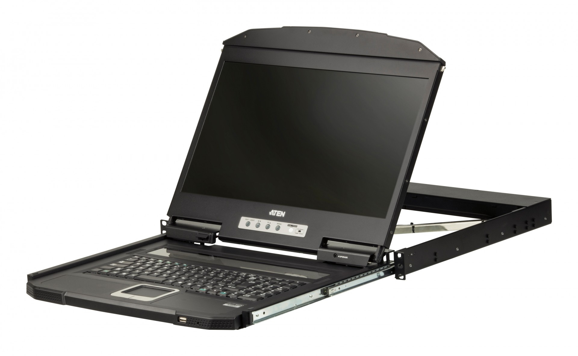 ATEN Aten CL3700NW-ATA-GG 1U Ultra Short Depth Single Rail WideScreen LCD Console (USB / HDMI) 1920x1080 con tastiera tedesca - COMPONENTI | TecnoCARE.net Sabaudia, Latina, Terracina, San Felice Circeo e Pontinia