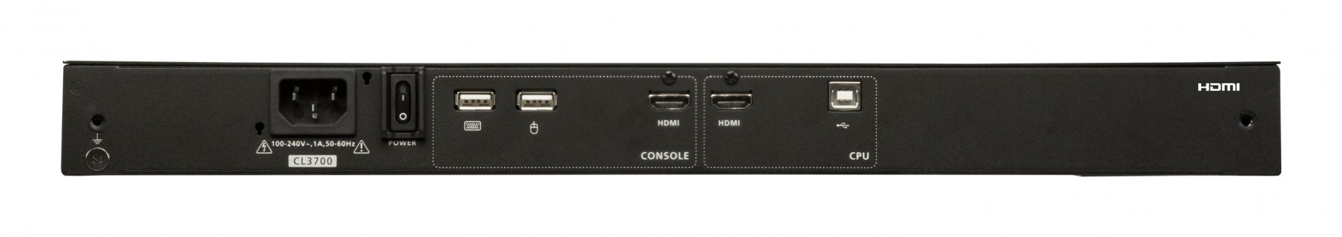ATEN Aten CL3700NW-ATA-GG 1U Ultra Short Depth Single Rail WideScreen LCD Console (USB / HDMI) 1920x1080 con tastiera tedesca - COMPONENTI | TecnoCARE.net Sabaudia, Latina, Terracina, San Felice Circeo e Pontinia