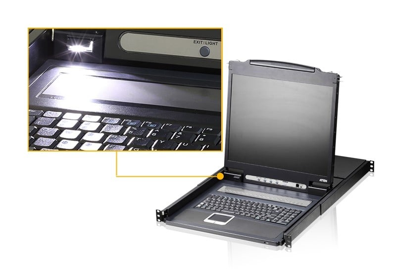 ATEN Aten CL1308N-ATA-SG 8-Port PS/2-USB VGA 19" LCD Switch KVM con tastiera spagnola - COMPONENTI | TecnoCARE.net Sabaudia, Latina, Terracina, San Felice Circeo e Pontinia