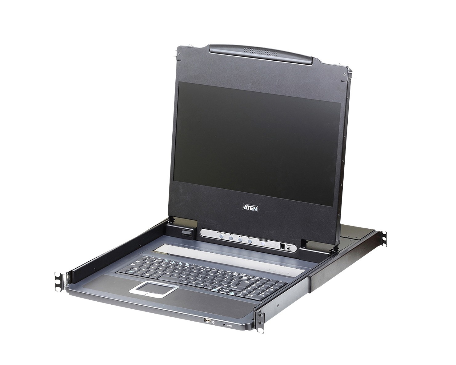 ATEN Aten CL6700MW-ATA-SG USB DVI WideScreen Full HD 17.3" LCD Console with USB Peripheral Support and con tastiera spagnola - COMPONENTI | TecnoCARE.net Sabaudia, Latina, Terracina, San Felice Circeo e Pontinia