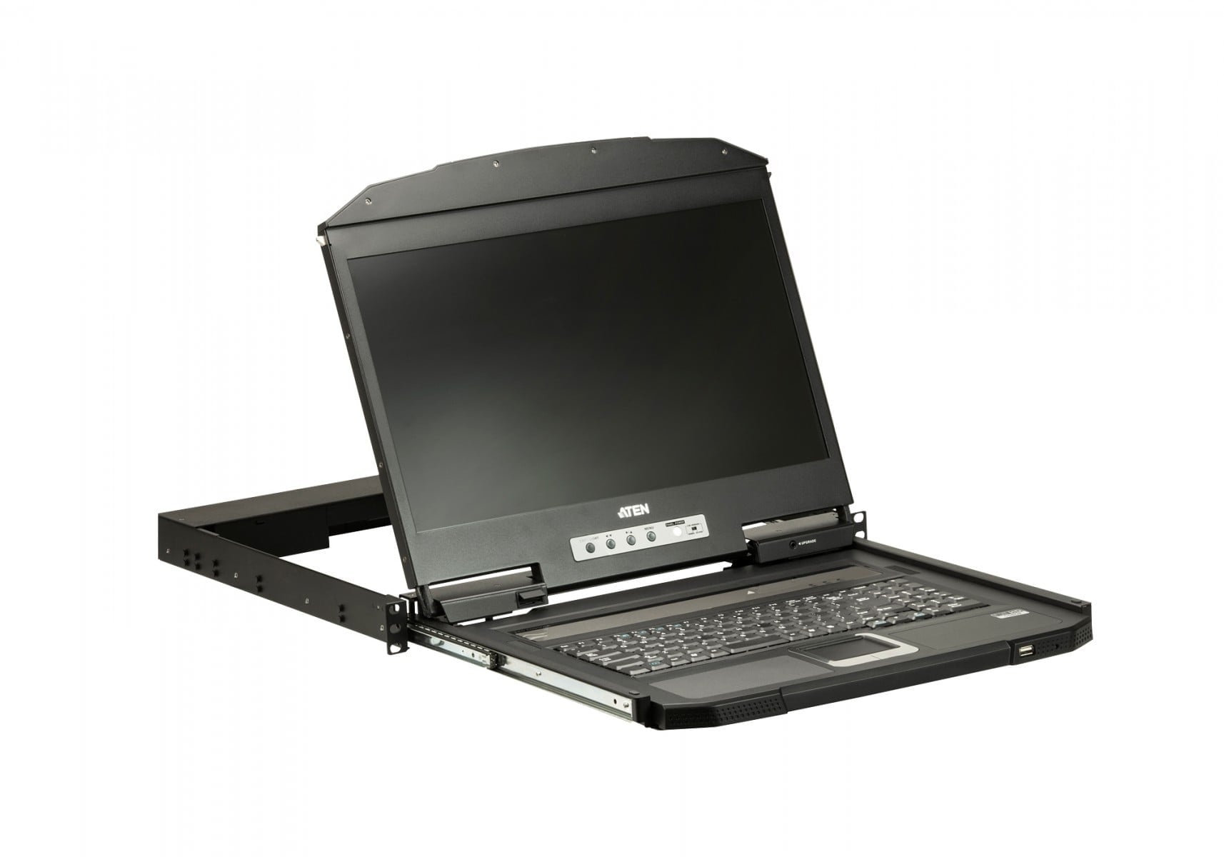 ATEN Aten CL3700NW-ATA-EG 1U Ultra Short Depth Single Rail WideScreen LCD Console (USB / HDMI) 1920x1080 with UK English keyboard - COMPONENTI | TecnoCARE.net Sabaudia, Latina, Terracina, San Felice Circeo e Pontinia