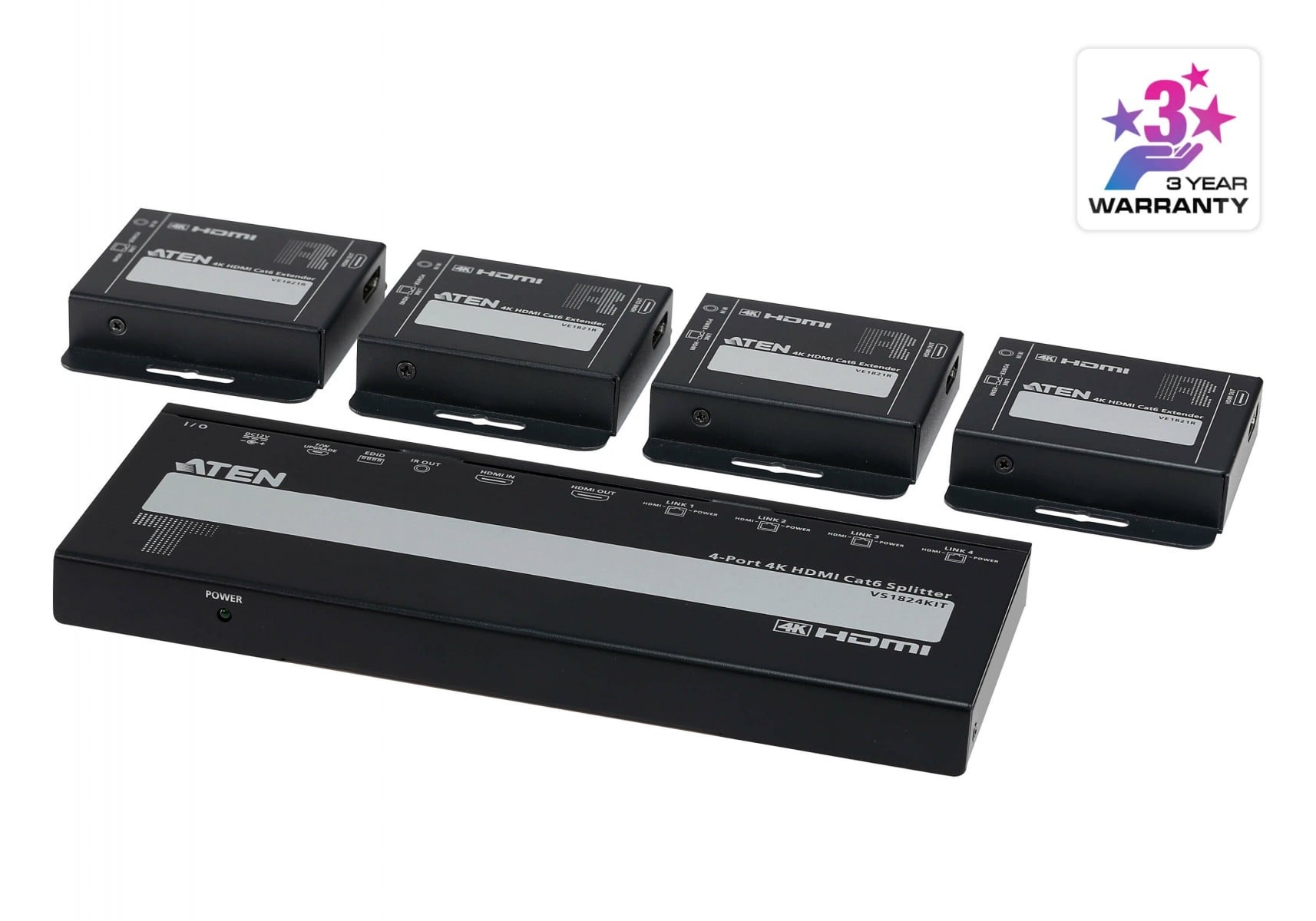 ATEN ATEN VS1824KIT-AT-G ripartitore video HDMI 2x HDMI - ELABORAZIONI E DISTRIBUZIONI DEL SEGNALE | TecnoCARE.net Sabaudia, Latina, Terracina, San Felice Circeo e Pontinia
