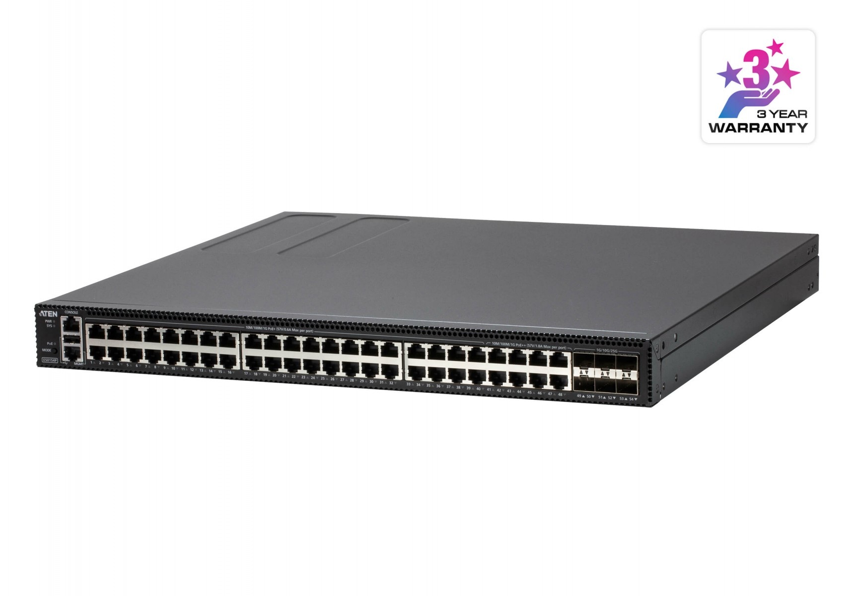 ATEN ATEN ES0154-AX-G switch di rete L2+ Gigabit Ethernet (10/100/1000) Nero - RETI | TecnoCARE.net Sabaudia, Latina, Terracina, San Felice Circeo e Pontinia