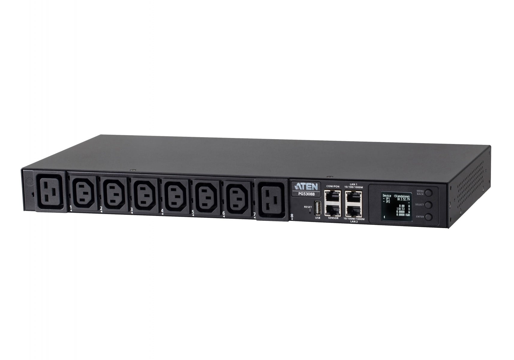 ATEN Aten PG5308G-AT 32A 8-Presa 1U Metered eco PDU - BATTERIE E ALIMENTATORI | TecnoCARE.net Sabaudia, Latina, Terracina, San Felice Circeo e Pontinia