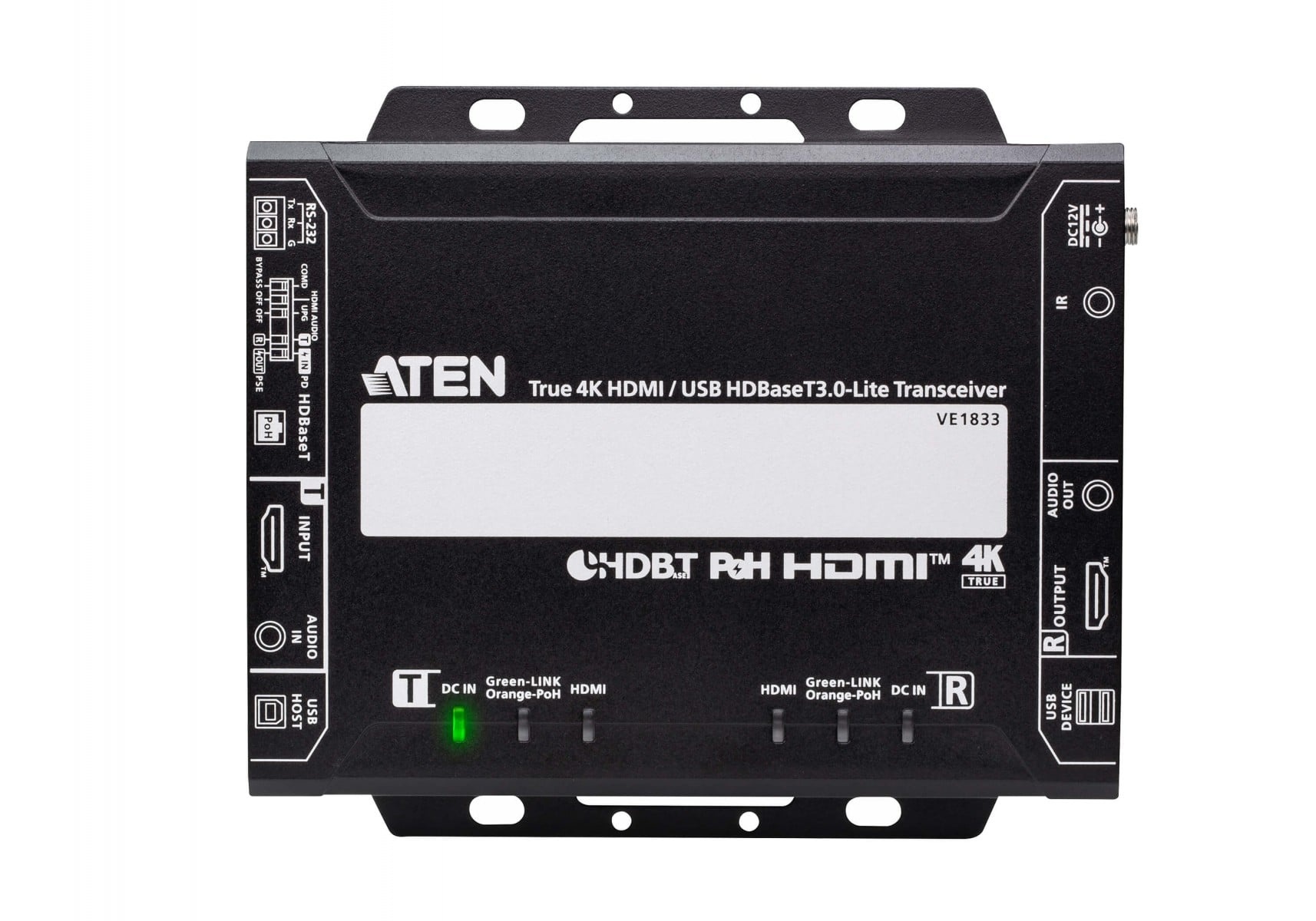 ATEN Aten VE1833-AT-G True 4K HDMI / USB HDBaseT 3.0 - Lite Transceiver with PoH - ELABORAZIONI E DISTRIBUZIONI DEL SEGNALE | TecnoCARE.net Sabaudia, Latina, Terracina, San Felice Circeo e Pontinia