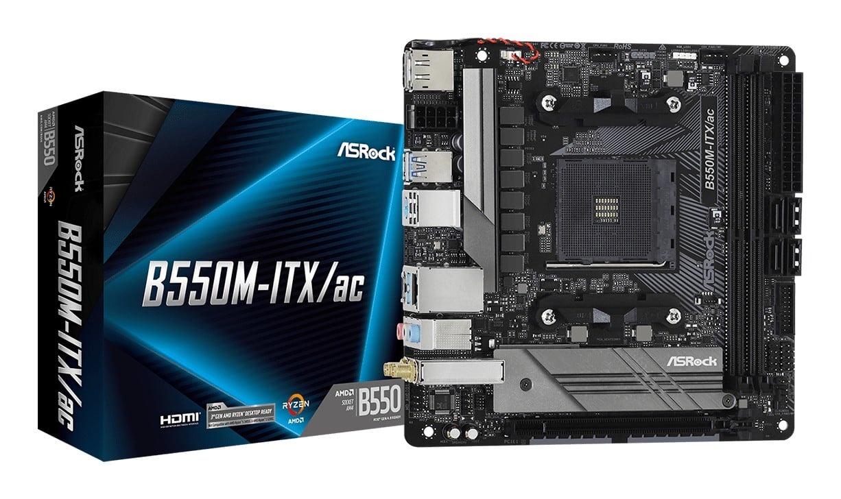 ASROCK ASRock 90-MXBDH0-A0UAYZ Scheda madre B550M ITX con supporto AMD Ryzen e Wi-Fi 5 - COMPONENTI | TecnoCARE.net Sabaudia, Latina, Terracina, San Felice Circeo e Pontinia