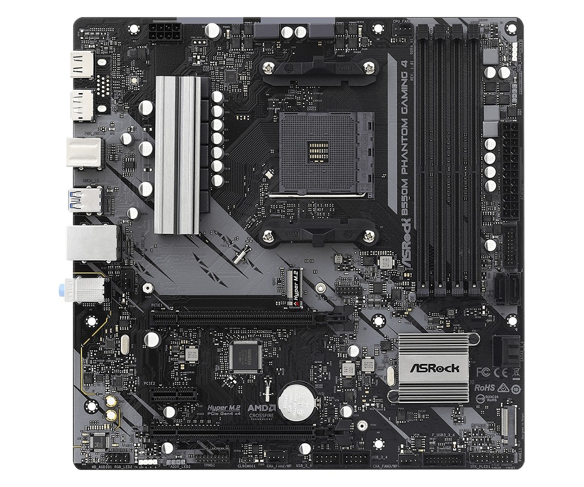 ASROCK ASRock 90-MXBE90-A0UAYZ Scheda madre B550M Phantom Gaming 4 con socket AM4 e supporto DDR4 - COMPONENTI | TecnoCARE.net Sabaudia, Latina, Terracina, San Felice Circeo e Pontinia