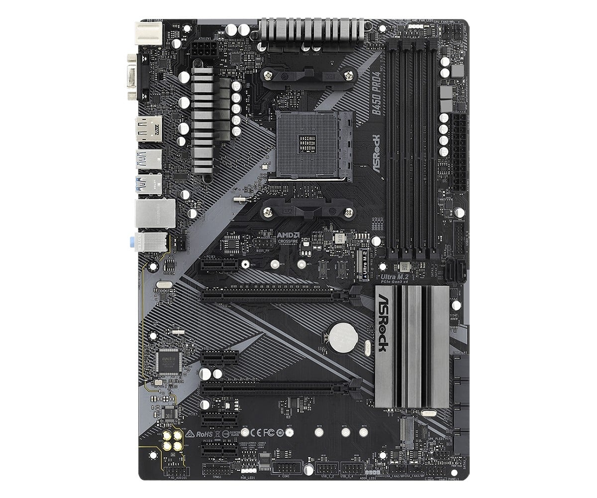 ASROCK Asrock B450 Pro4 R2.0 AMD B450 Presa AM4 ATX - COMPONENTI | TecnoCARE.net Sabaudia, Latina, Terracina, San Felice Circeo e Pontinia