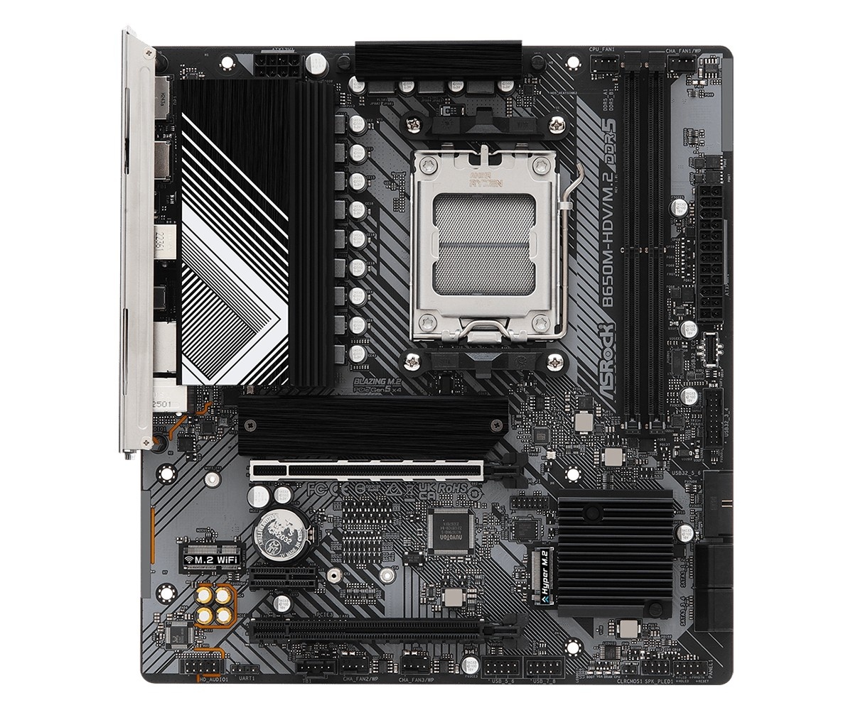 ASROCK ASRock 90-MXBLA0-A0UAYZ Scheda madre B650M HDV Micro ATX con DDR5 e Ethernet 2.5 Gigabit - COMPONENTI | TecnoCARE.net Sabaudia, Latina, Terracina, San Felice Circeo e Pontinia