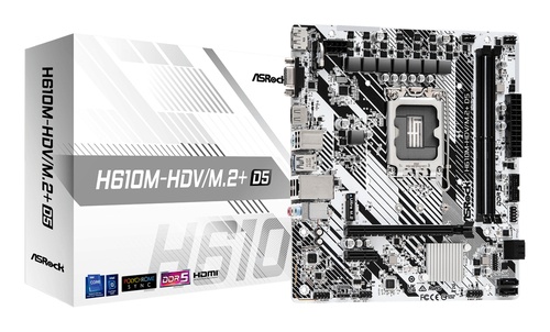 ASROCK ASRock 90-MXBM50-A0UAYZ Scheda madre H610M HDV Micro ATX con supporto DDR5 - COMPONENTI | TecnoCARE.net Sabaudia, Latina, Terracina, San Felice Circeo e Pontinia