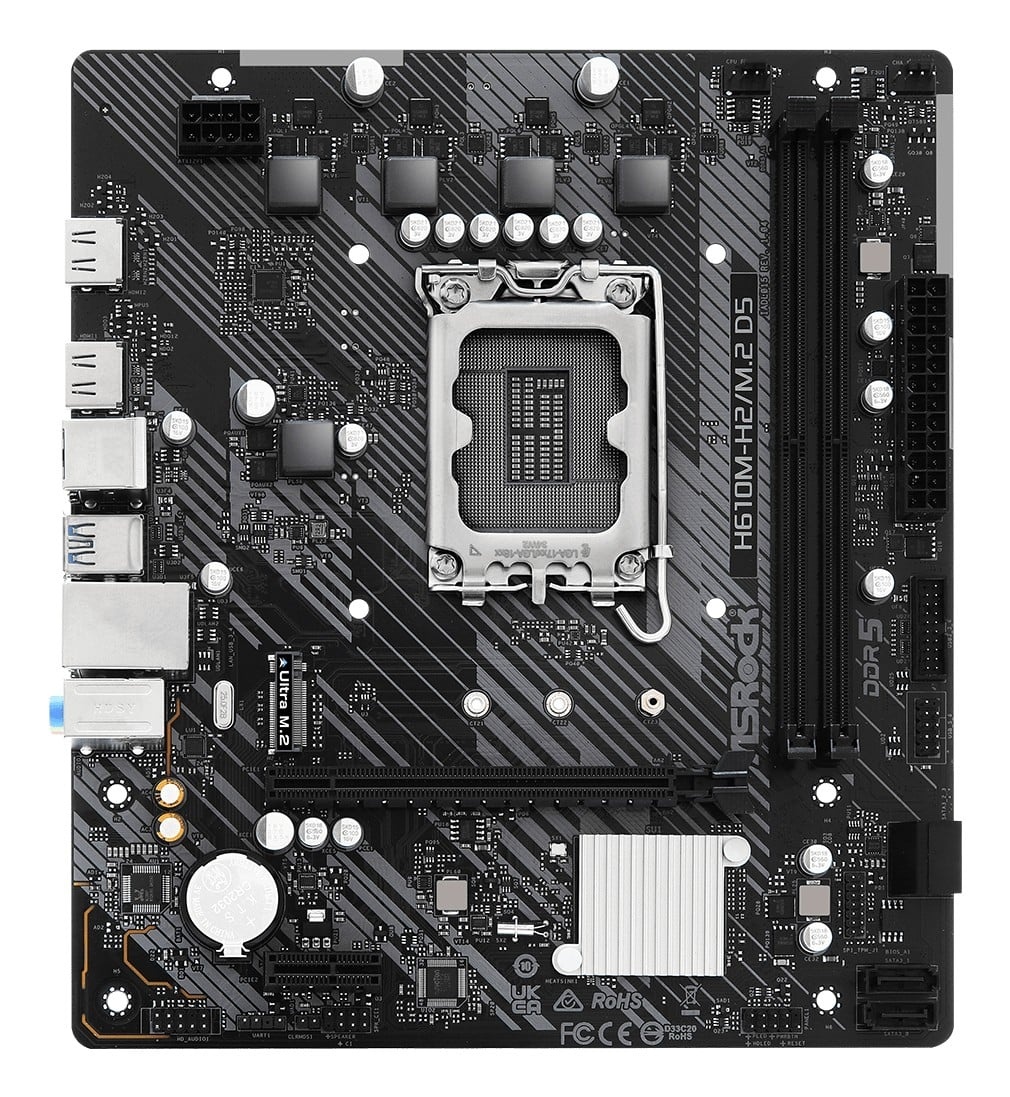 ASROCK ASRock 90-MXBML0-A0UAYZ Scheda madre H610M Micro ATX con supporto DDR5 e M.2 - COMPONENTI | TecnoCARE.net Sabaudia, Latina, Terracina, San Felice Circeo e Pontinia