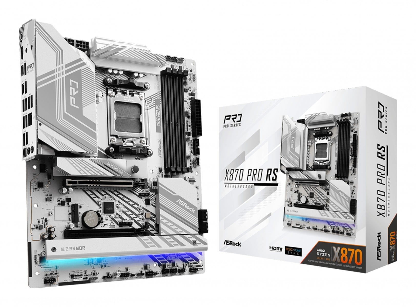ASROCK Asrock X870 PRO RS AMD X870 Socket AM5 ATX - COMPONENTI | TecnoCARE.net Sabaudia, Latina, Terracina, San Felice Circeo e Pontinia