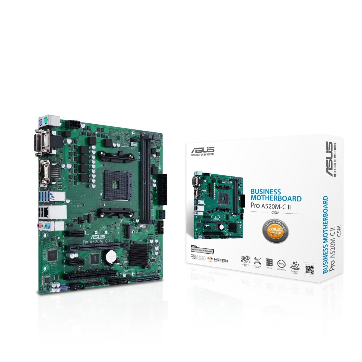 ASUS ASUS PRO A520M-C II/CSM AMD A520 Socket AM4 micro ATX - COMPONENTI | TecnoCARE.net Sabaudia, Latina, Terracina, San Felice Circeo e Pontinia