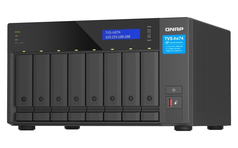 QNAP QNAP TVS-H874X-I9-64G 8-bay QuTS hero NAS Intel Core i9-12900 16-core 64GB RAM - SUPPORTI PER LA MEMORIZZAZIONE | TecnoCARE.net Sabaudia, Latina, Terracina, San Felice Circeo e Pontinia