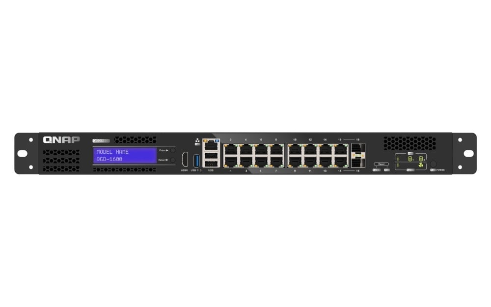 QNAP QNAP QGD-1600-8G Switch Ethernet Gigabit Gestito con 16 Porte e USB 2.0 - RETI | TecnoCARE.net Sabaudia, Latina, Terracina, San Felice Circeo e Pontinia
