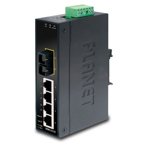 PLANET PLANET ISW-511T switch di rete Non gestito L2 Fast Ethernet (10/100) Nero - RETI | TecnoCARE.net Sabaudia, Latina, Terracina, San Felice Circeo e Pontinia