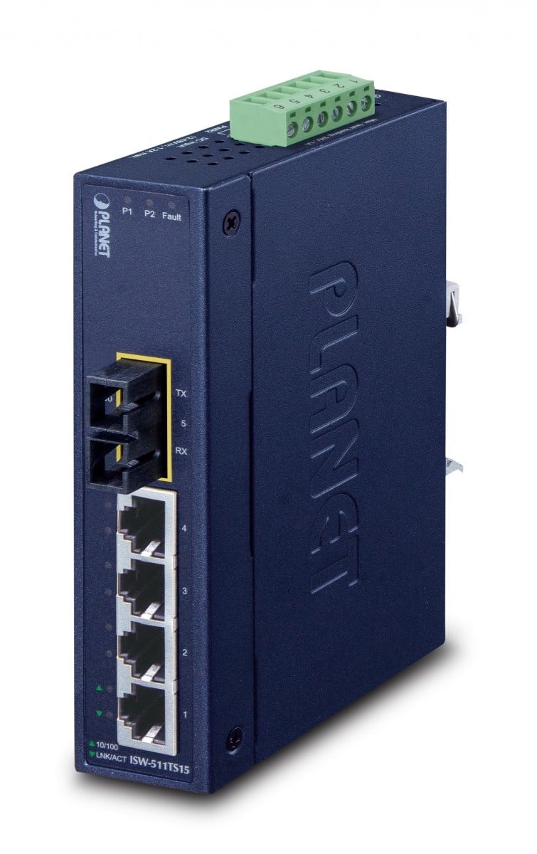 PLANET PLANET ISW-511TS15 switch di rete Non gestito L2 Fast Ethernet (10/100) Blu - RETI | TecnoCARE.net Sabaudia, Latina, Terracina, San Felice Circeo e Pontinia
