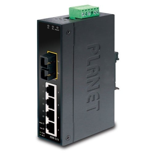 PLANET PLANET ISW-511S15 switch di rete Non gestito L2 Fast Ethernet (10/100) Nero - RETI | TecnoCARE.net Sabaudia, Latina, Terracina, San Felice Circeo e Pontinia