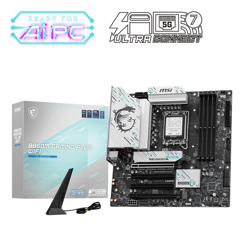 MSI MSI MB INTEL B860M GAMING PLUS WIFI, m-ATX DDR5, 1PCI-Ex16, 1PCI-Ex4, 2PCI-Ex1, 4SATA3 - MAINBOARD | TecnoCARE.net Sabaudia, Latina, Terracina, San Felice Circeo e Pontinia