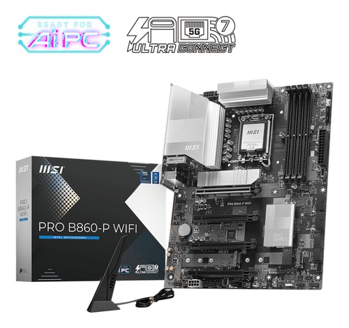 MSI MSI MB INTEL PRO B860-P WIFI ATX DDR5, 2PCI-Ex16, 2PCI-Ex1, 4SATA3 - MAINBOARD | TecnoCARE.net Sabaudia, Latina, Terracina, San Felice Circeo e Pontinia