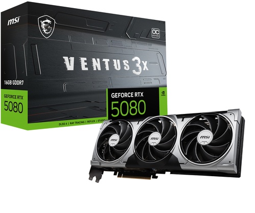 MSI MSI GeForce RTX 5080 16G VENTUS 3X OC DLSS 4 - COMPONENTI | TecnoCARE.net Sabaudia, Latina, Terracina, San Felice Circeo e Pontinia