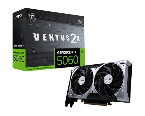 MSI MSI VGA GEFORCE RTX 5060, RTX 5060 8G VENTUS 2X OC, 8GB GDDR7, HDMI/DP*3, ATX, DUAL FAN, OC - SCHEDE VIDEO | TecnoCARE.net Sabaudia, Latina, Terracina, San Felice Circeo e Pontinia