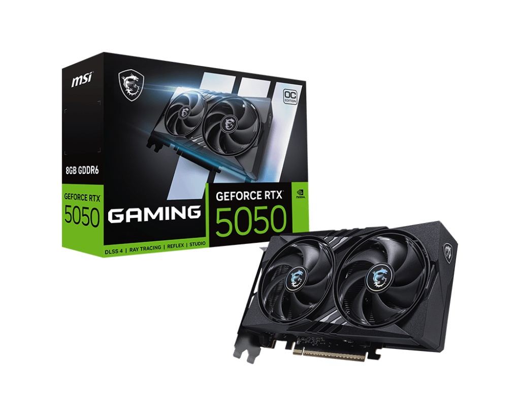 MSI MSI VGA GEFORCE RTX 5050, RTX 5050 8G GAMING OC, 8GB GDDR6, HDMI/DP*3, ATX, DUAL FAN, OC - SCHEDE VIDEO | TecnoCARE.net Sabaudia, Latina, Terracina, San Felice Circeo e Pontinia