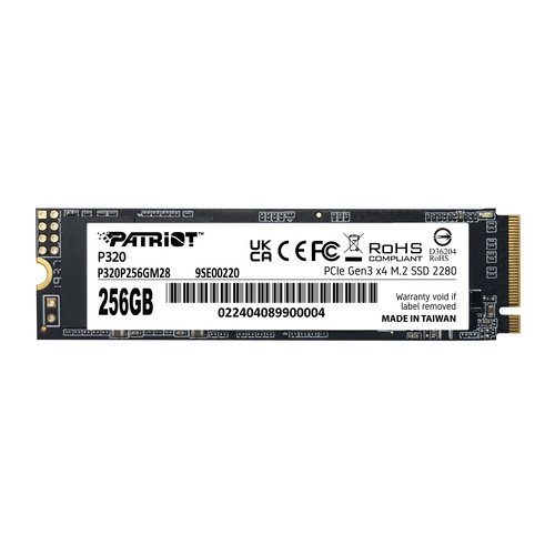 PATRIOT Patriot Memory P320 256 GB M.2 PCI Express 3.0 NVMe - SUPPORTI PER LA MEMORIZZAZIONE | TecnoCARE.net Sabaudia, Latina, Terracina, San Felice Circeo e Pontinia