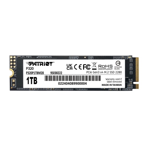 PATRIOT Patriot Memory P320 1 TB M.2 PCI Express 3.0 NVMe - SUPPORTI PER LA MEMORIZZAZIONE | TecnoCARE.net Sabaudia, Latina, Terracina, San Felice Circeo e Pontinia