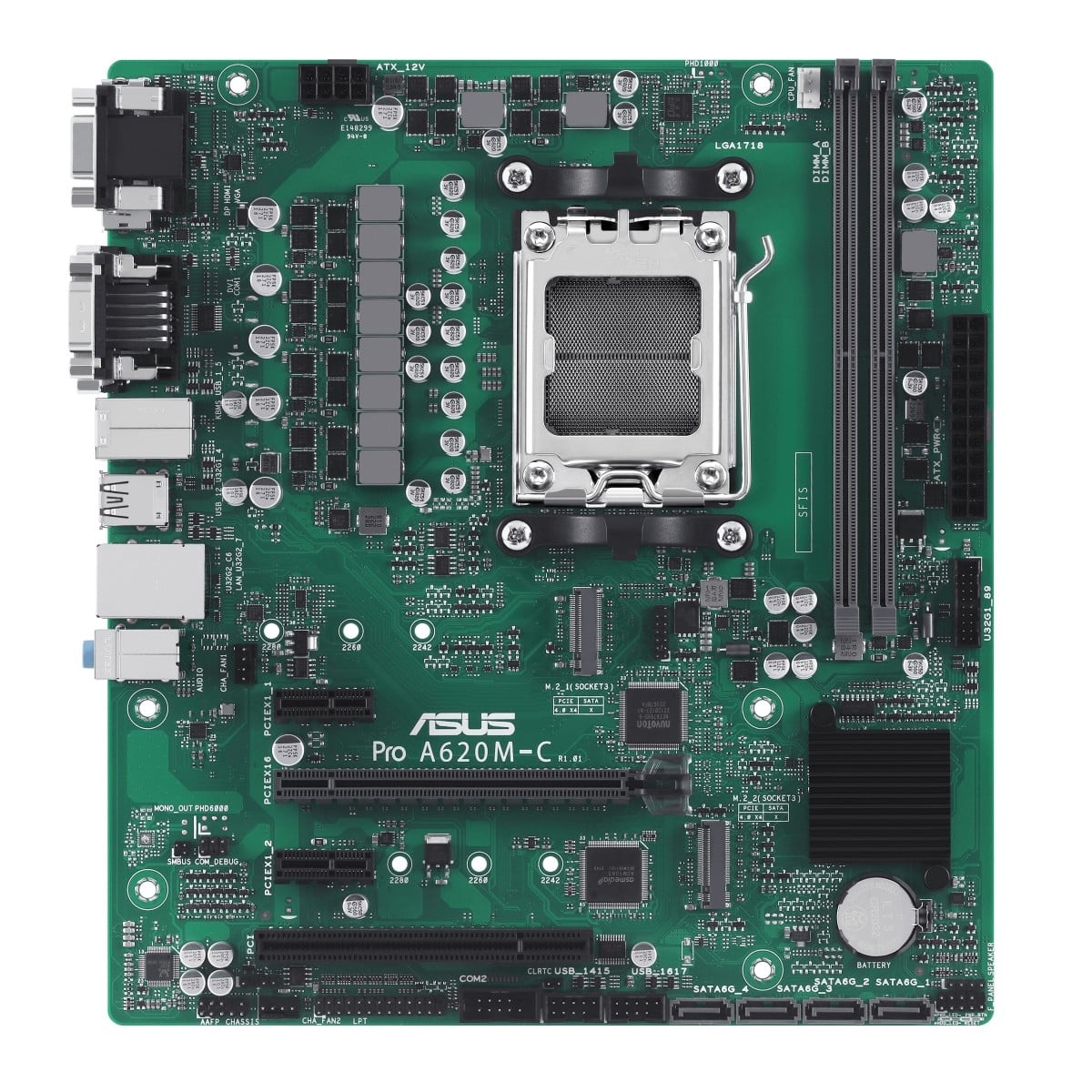 ASUS ASUS PRO A620M-C-CSM AMD A620 Socket AM5 micro ATX - COMPONENTI | TecnoCARE.net Sabaudia, Latina, Terracina, San Felice Circeo e Pontinia
