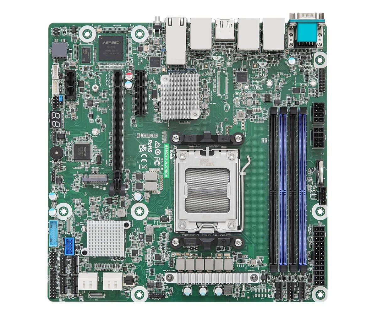 ASROCK ASRock B650D4U-2L2T/BCM, 1xSKT AM5, AMD Ryzen 7000, B650E, 4xDIMM, SATA, 1xM.2, 2xGbE, 2x10GbE, IPMI - COMPONENTI | TecnoCARE.net Sabaudia, Latina, Terracina, San Felice Circeo e Pontinia