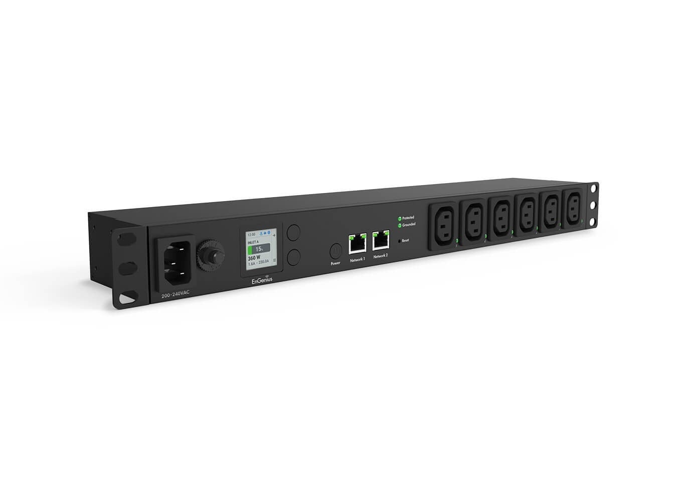 ENGENIUS EnGenius ECP106-INT 1U 19" ciabatta di alimentazione da rack, 6 prese C13, gestita tramite cloud - BATTERIE E ALIMENTATORI | TecnoCARE.net Sabaudia, Latina, Terracina, San Felice Circeo e Pontinia