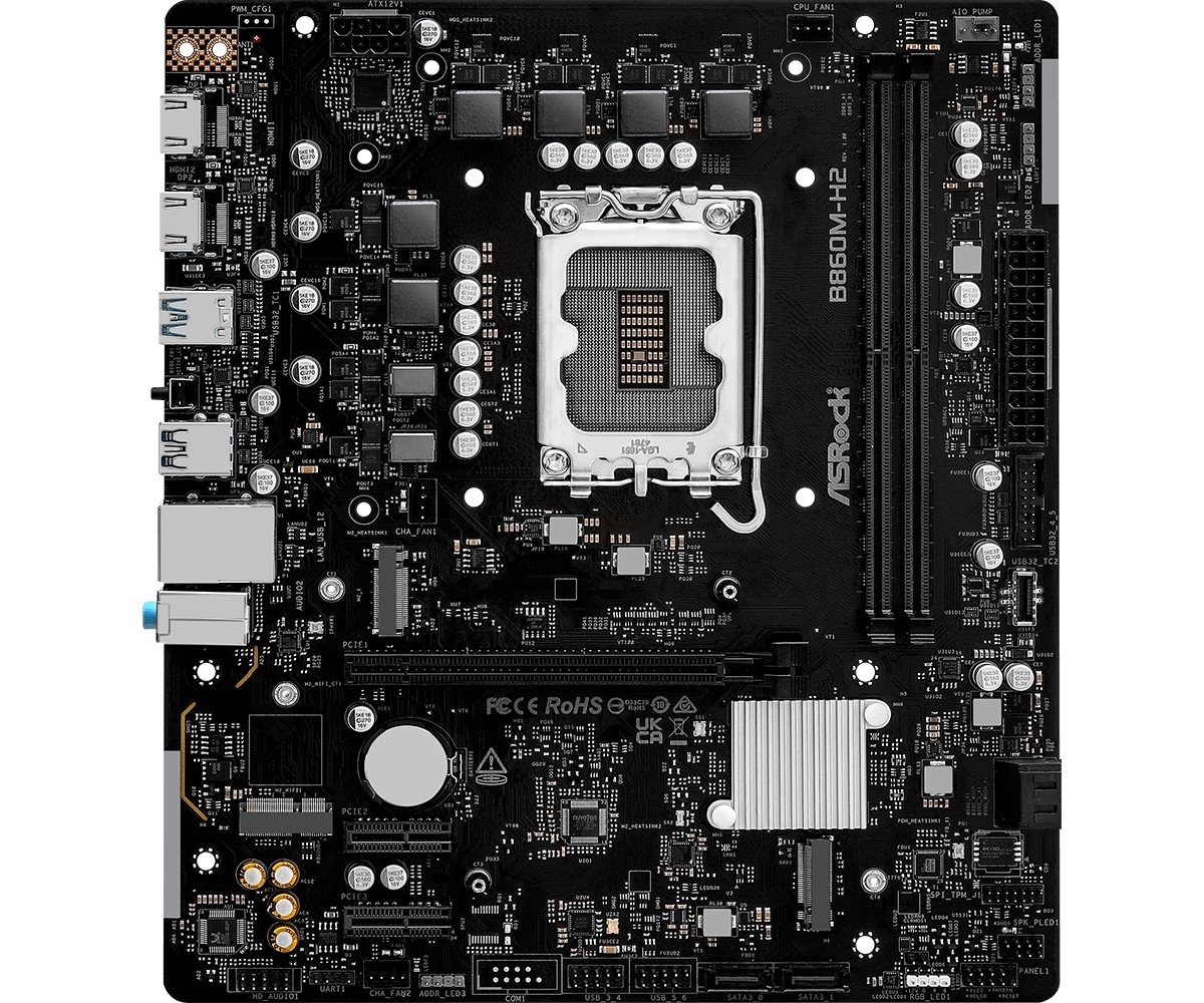 ASROCK Asrock B860M-H2 Intel B860 LGA 1851 (Socket V1) micro ATX - COMPONENTI | TecnoCARE.net Sabaudia, Latina, Terracina, San Felice Circeo e Pontinia