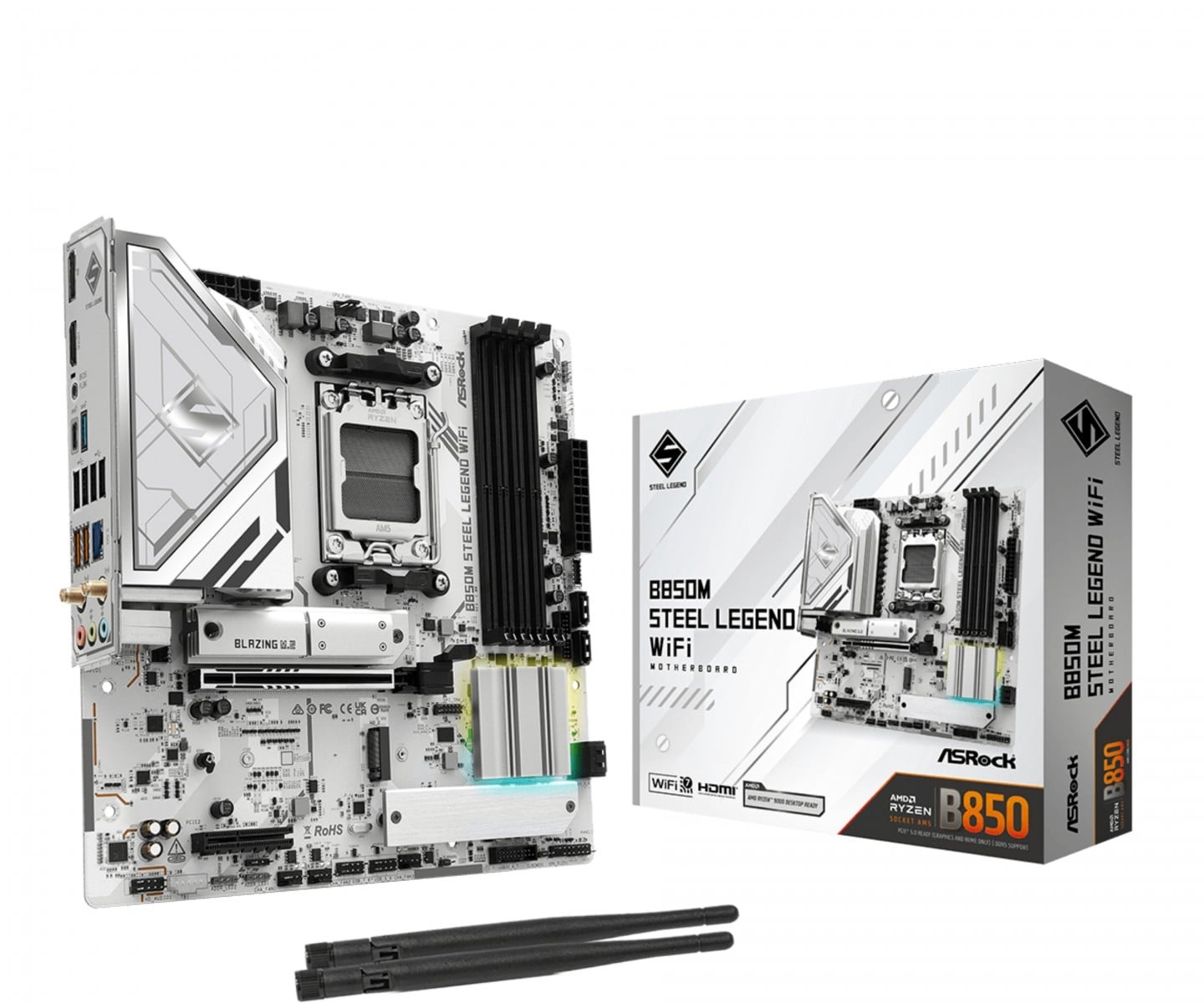 ASROCK ASRock B850M STEEL LEGEND WIFI Scheda madre AMD Ryzen 7000 con supporto DDR5 - COMPONENTI | TecnoCARE.net Sabaudia, Latina, Terracina, San Felice Circeo e Pontinia