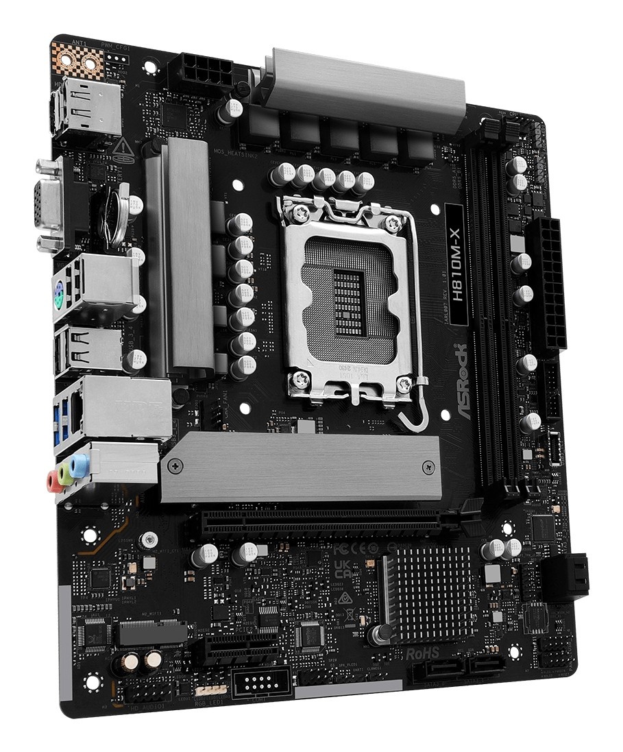 ASROCK ASRock 90-MXBS4-A0UAYZ H810M-X Scheda madre Micro ATX con DDR5 e Ethernet 2.5 Gigabit - COMPONENTI | TecnoCARE.net Sabaudia, Latina, Terracina, San Felice Circeo e Pontinia