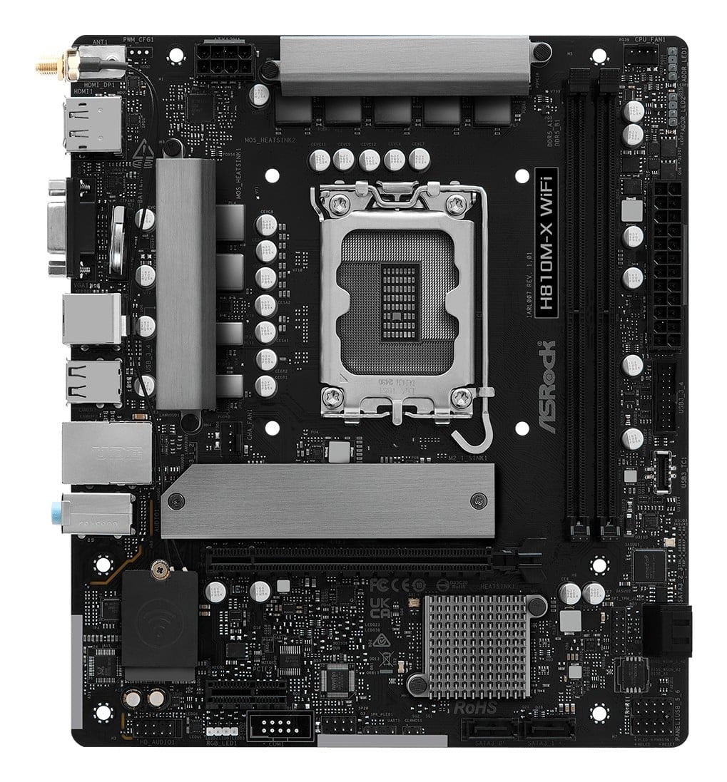 ASROCK Asrock H810M-X WiFi Intel H810 LGA 1851 (Socket V1) micro ATX - COMPONENTI | TecnoCARE.net Sabaudia, Latina, Terracina, San Felice Circeo e Pontinia