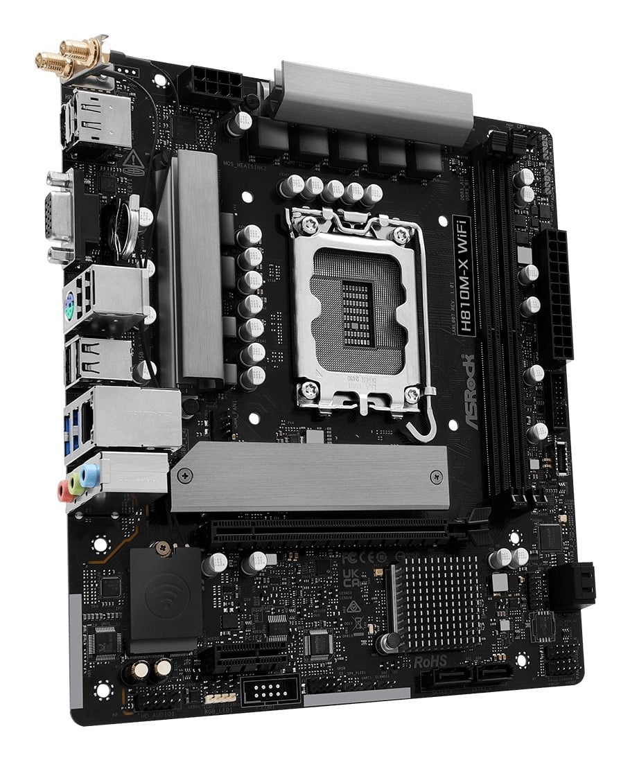 ASROCK Asrock H810M-X WiFi Intel H810 LGA 1851 (Socket V1) micro ATX - COMPONENTI | TecnoCARE.net Sabaudia, Latina, Terracina, San Felice Circeo e Pontinia
