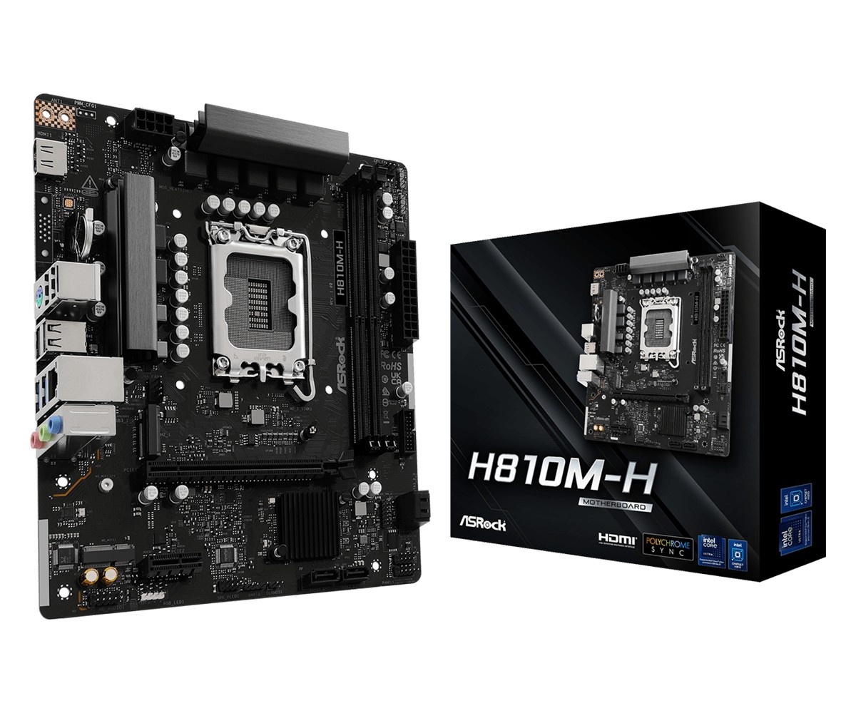 ASROCK Asrock H810M-H Intel H810 LGA 1851 (Socket V1) micro ATX - COMPONENTI | TecnoCARE.net Sabaudia, Latina, Terracina, San Felice Circeo e Pontinia