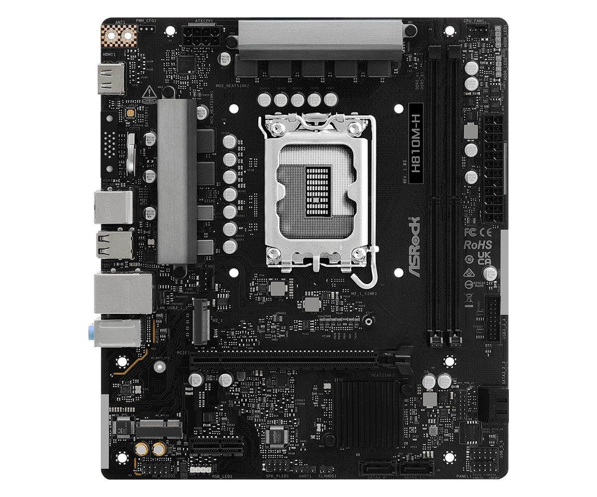 ASROCK Asrock H810M-H Intel H810 LGA 1851 (Socket V1) micro ATX - COMPONENTI | TecnoCARE.net Sabaudia, Latina, Terracina, San Felice Circeo e Pontinia