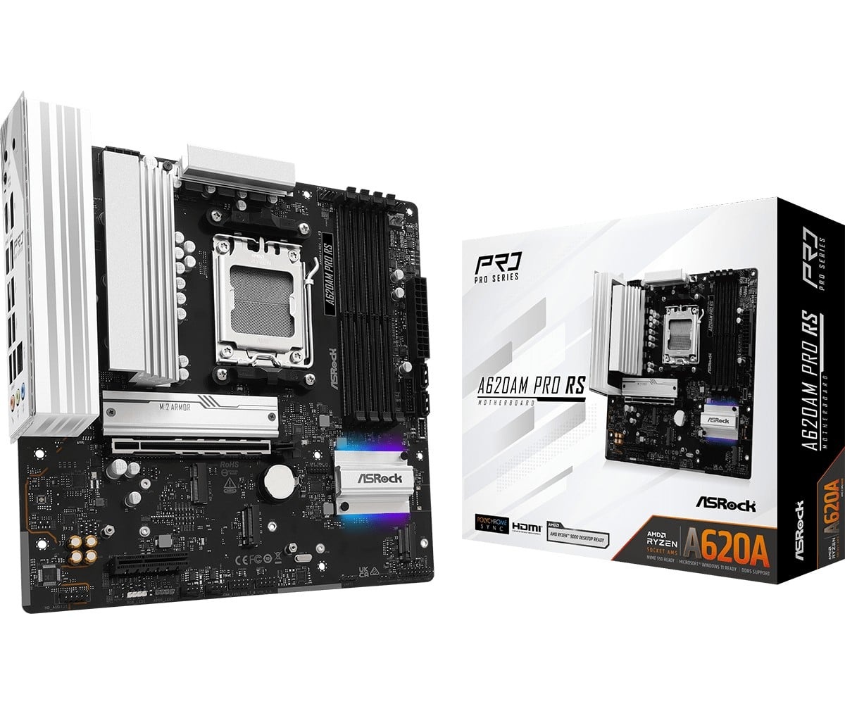 ASROCK Asrock A620AM Pro RS AMD A620A Socket AM5 micro ATX - COMPONENTI | TecnoCARE.net Sabaudia, Latina, Terracina, San Felice Circeo e Pontinia