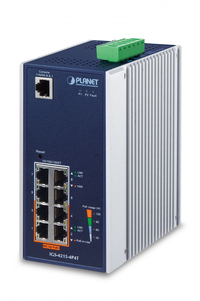 PLANET PLANET IGS-4215-4P4T switch di rete Gestito L2/L4 Gigabit Ethernet (10/100/1000) Supporto Power over Ethernet (PoE) Blu, Bianco - RETI | TecnoCARE.net Sabaudia, Latina, Terracina, San Felice Circeo e Pontinia