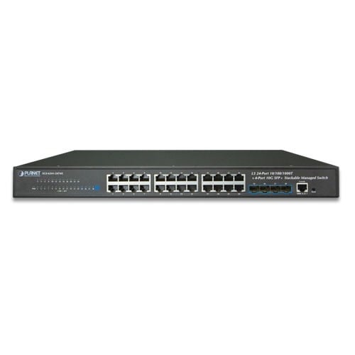 PLANET PLANET SGS-6341-24T4X switch di rete Gestito L3 Gigabit Ethernet (10/100/1000) 1U Nero - RETI | TecnoCARE.net Sabaudia, Latina, Terracina, San Felice Circeo e Pontinia