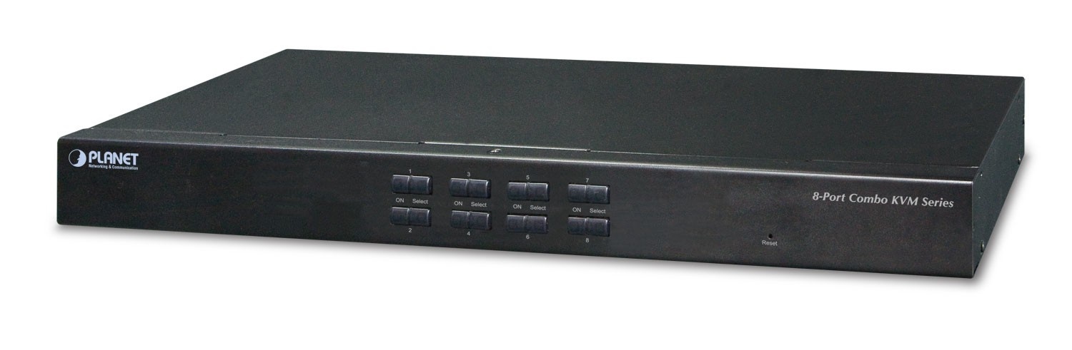 PLANET PLANET 8-Port Combo IP KVM Switch: switch per keyboard-video-mouse (kvm) Montaggio rack Nero - TASTIERE E CONTROLLER | TecnoCARE.net Sabaudia, Latina, Terracina, San Felice Circeo e Pontinia