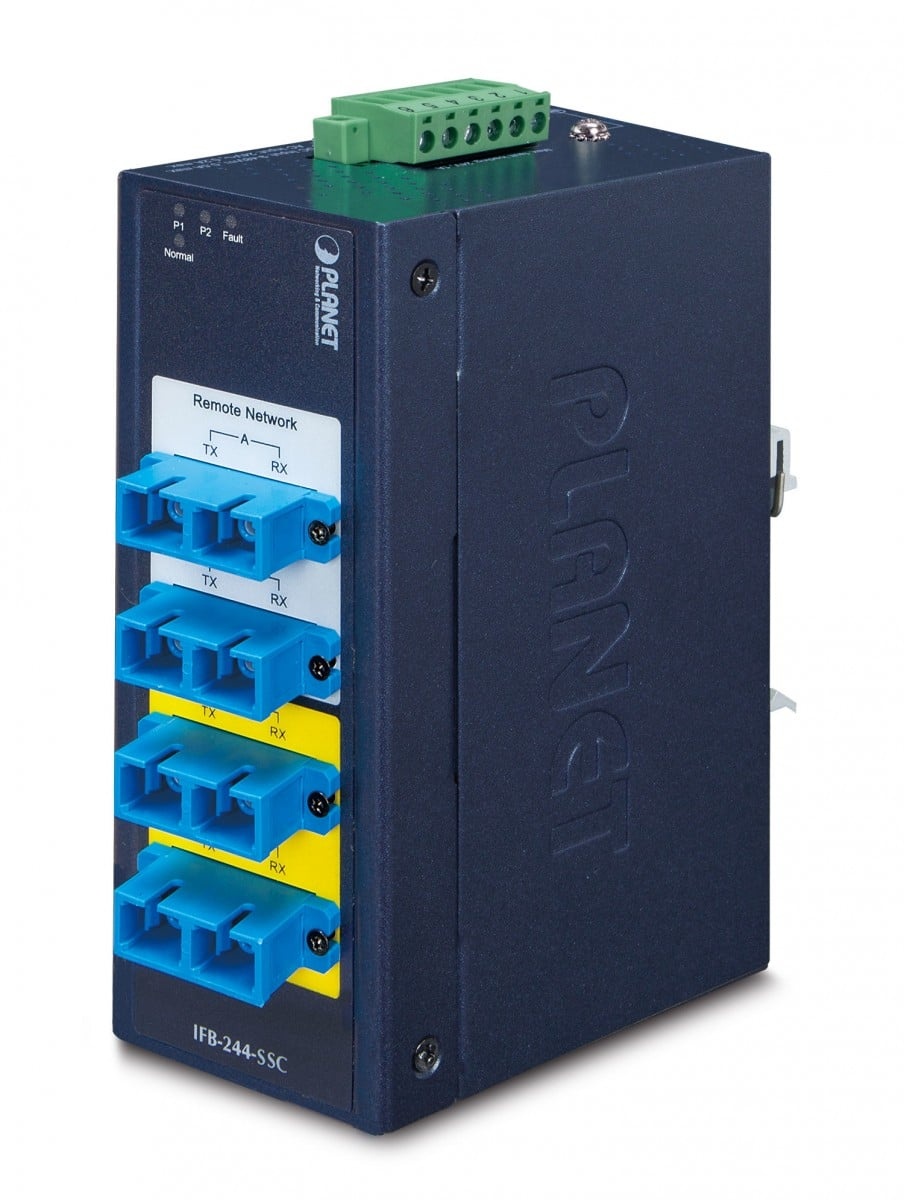 PLANET PLANET Switch by-pass indus 4x SC monomode -40/+75°C convertitore multimediale di rete 1310 nm Blu - RETI | TecnoCARE.net Sabaudia, Latina, Terracina, San Felice Circeo e Pontinia